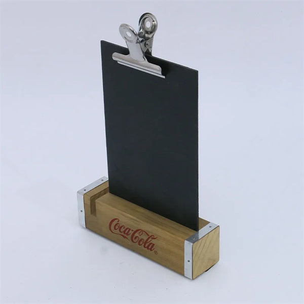 Logo wood menu billboard