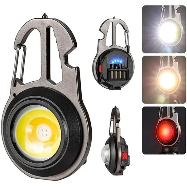 Multi-functional Mini LED Keychain Light
