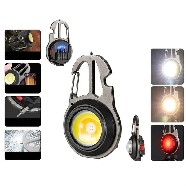 Multi-functional Mini LED Keychain Light