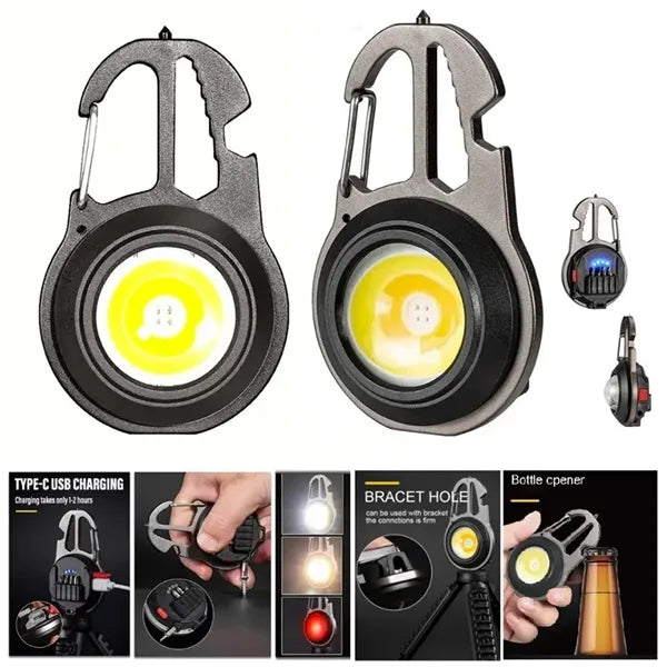 Multi-functional Mini LED Keychain Light