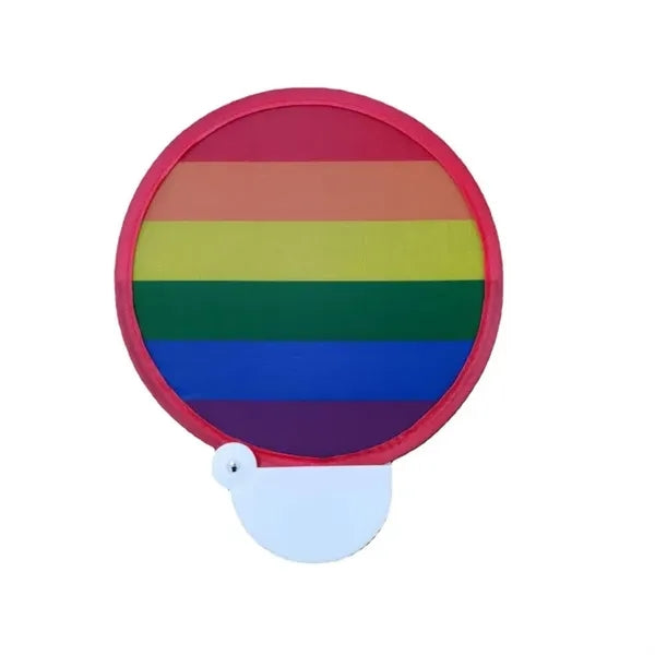 Summer Rainbow Collapsible Fans LGBT