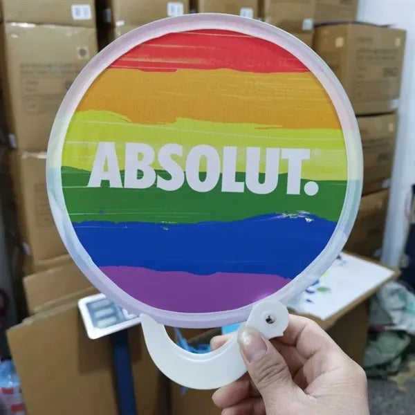 Summer Rainbow Collapsible Fans LGBT