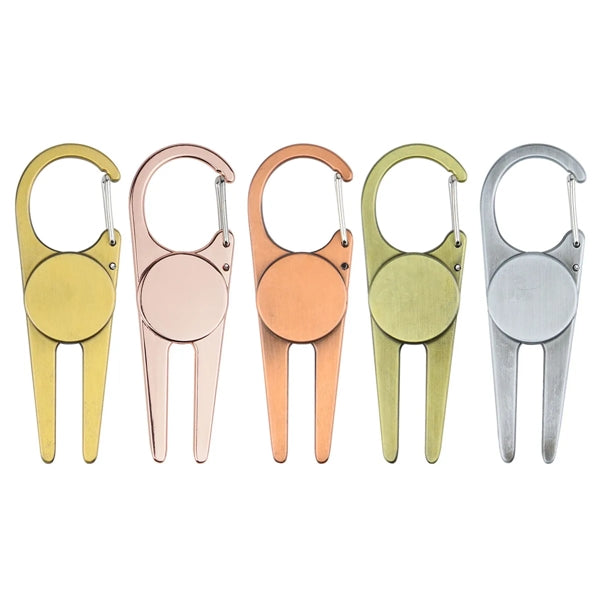 Golf Divot Tool With Magnetic Ball Marker