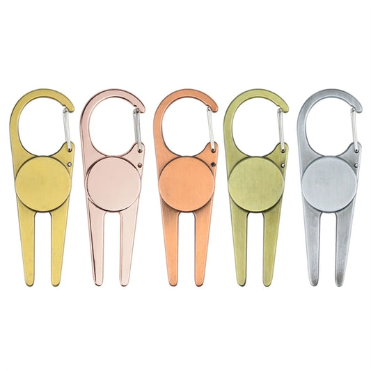 Golf Divot Tool With Magnetic Ball Marker