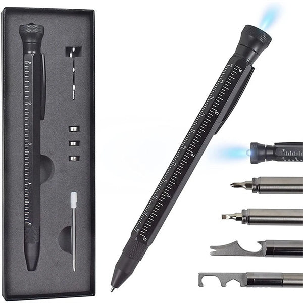 Multi Functional Rotary Decompression Tool Pen with LED Ligh
