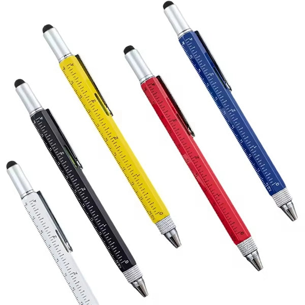 6 in 1 Multitool Metal Ballpoint Pen