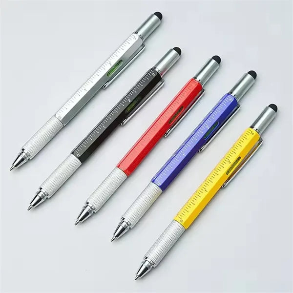 6 in 1 Multi Functional Stylus Tool Ballpoint Pen