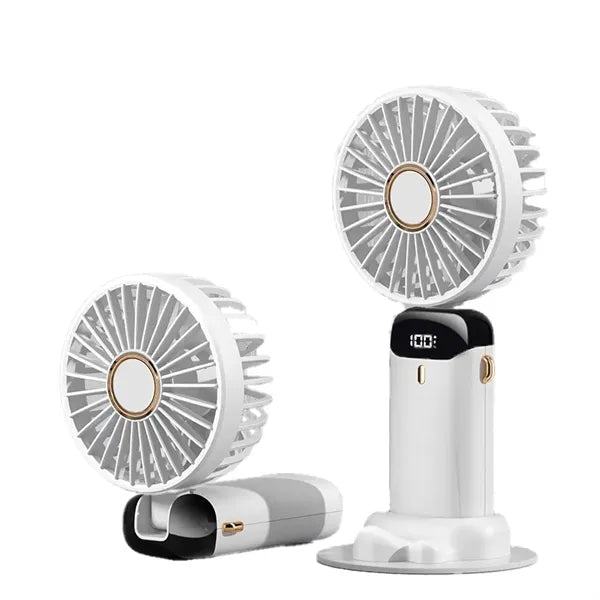 Led Digital Display Foldable Handheld Fan