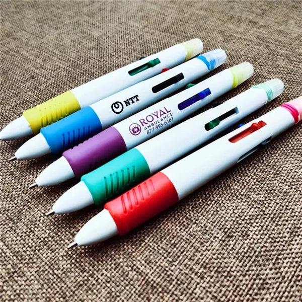 Quatro Pen With Highlighter