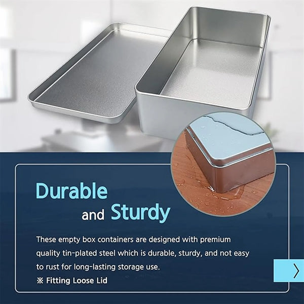 6" x 4" x 1.5" Aluminum Tins