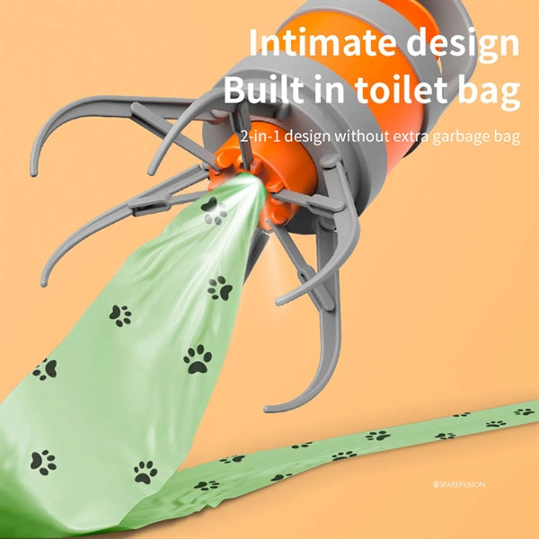 Pet Pooper Scooper with Built in Poop Bag