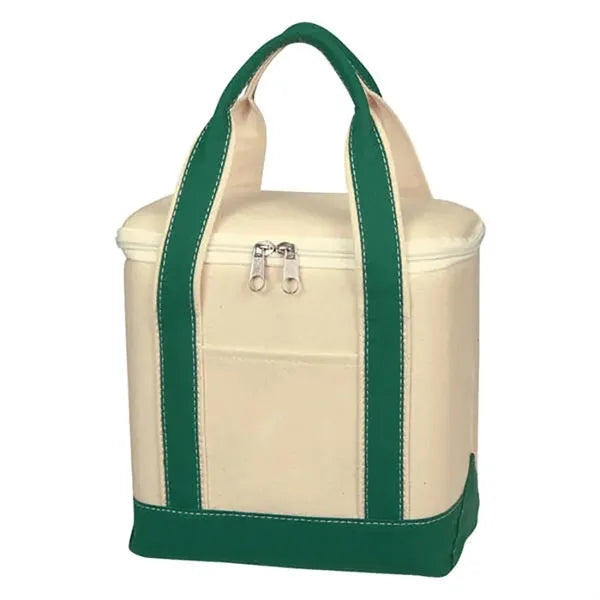 Cotton Canvas Insulated Kooler Bag
