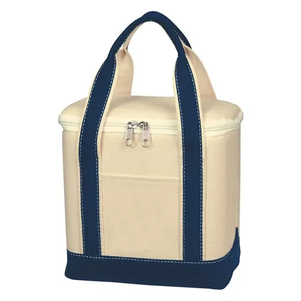 Cotton Canvas Insulated Kooler Bag