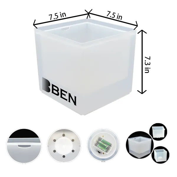 LED colorful light ice bucket