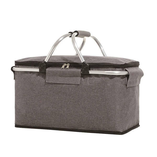20 Liters Folding Heathered Non-Woven Insulated Cooler Lunch