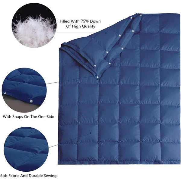 Lightweight Puffy Down Alternative Travel Blanket