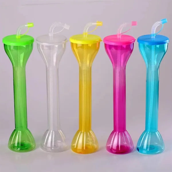 600ML Disposable Straw Cup