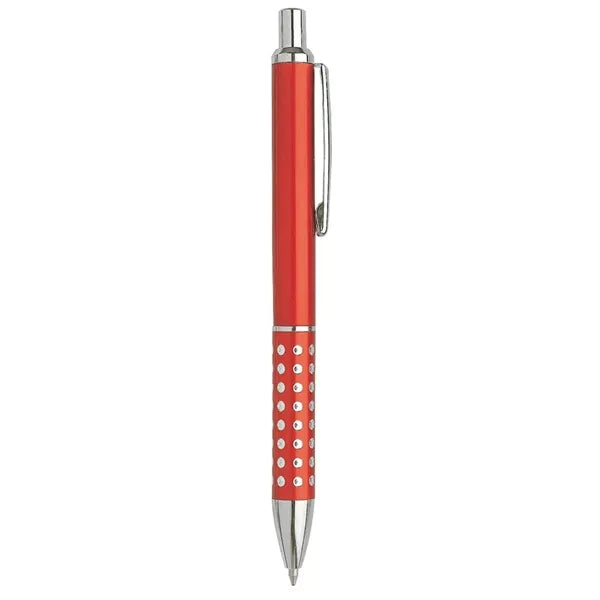 Bling ballpoint pen with aluminium grip