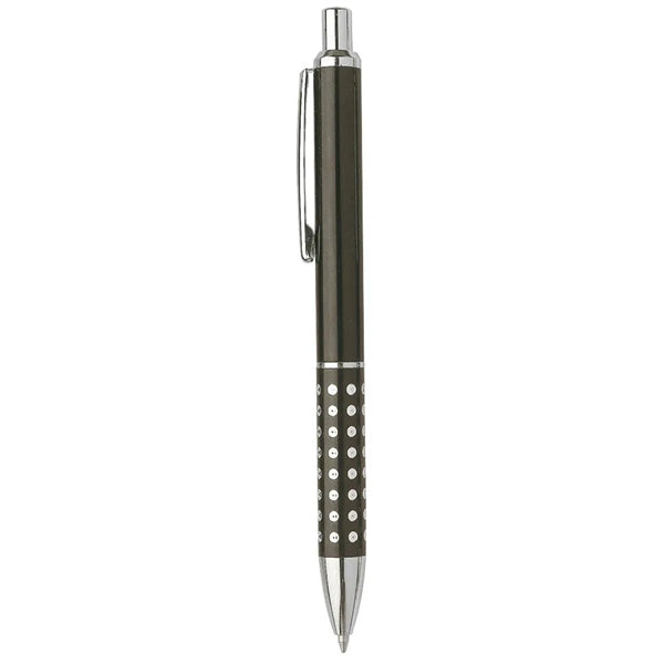 Bling ballpoint pen with aluminium grip