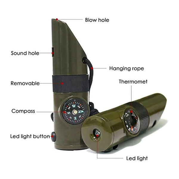 7-in-1 Survival Multifunction Tools