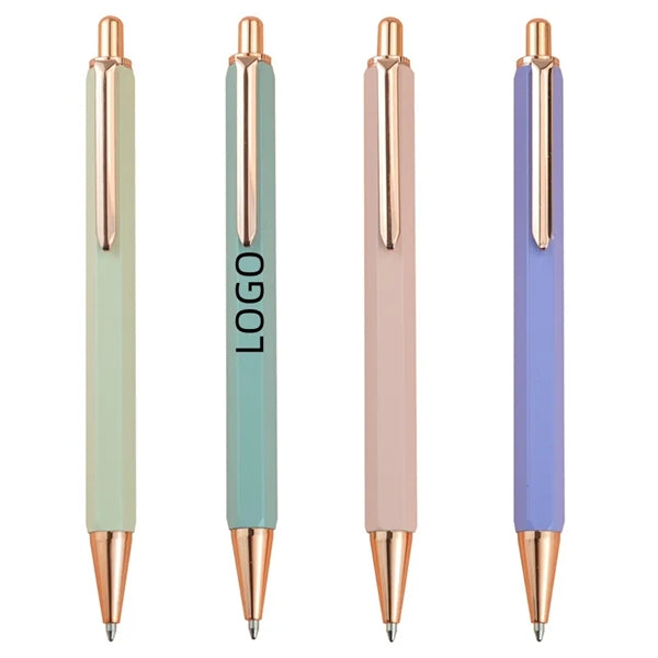 Ballpoint Pen Metal Retractable Click Rollerball Biro