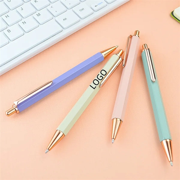 Ballpoint Pen Metal Retractable Click Rollerball Biro