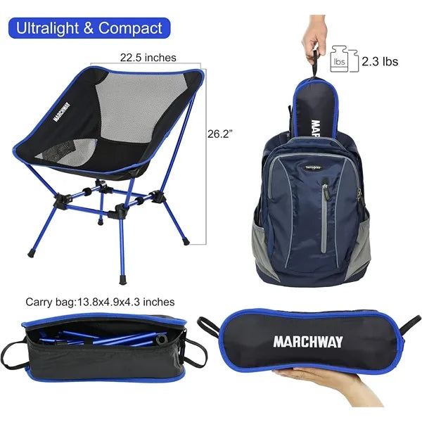 Outdoor ultra-light portable foldable leisure chair