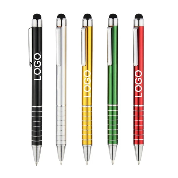 Aluminum Ballpoint Pen with Stylus