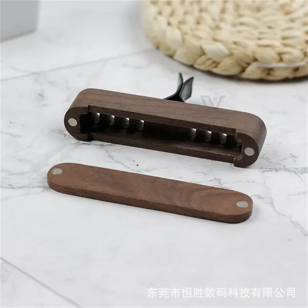 Walnut Wood Car Air Freshener Diffuser Vent Clips