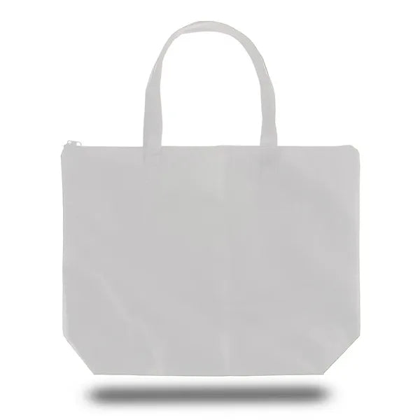 Zippered Non Woven Tote Bag