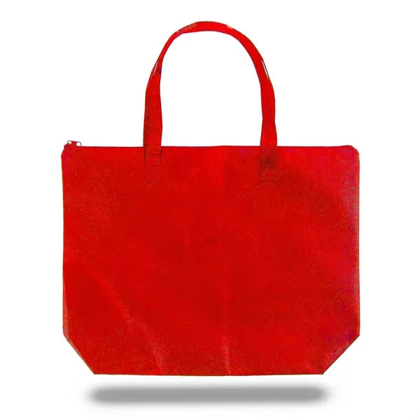 Zippered Non Woven Tote Bag