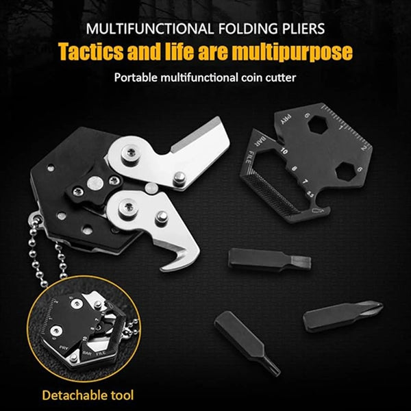 Portable Hexagonal Shape Multi Tool Keychain