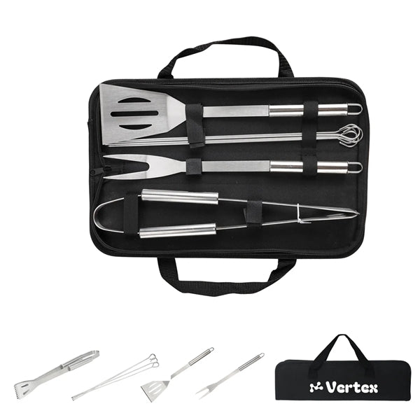 8PCS BBQ Grill Tools Set with Portable Bag