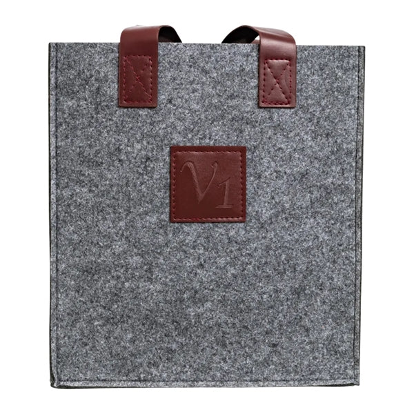 3-Bottle Felt Wine Tote