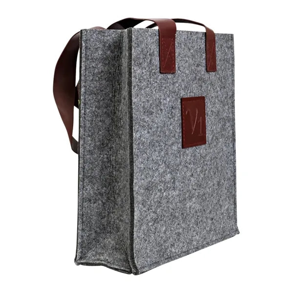 3-Bottle Felt Wine Tote