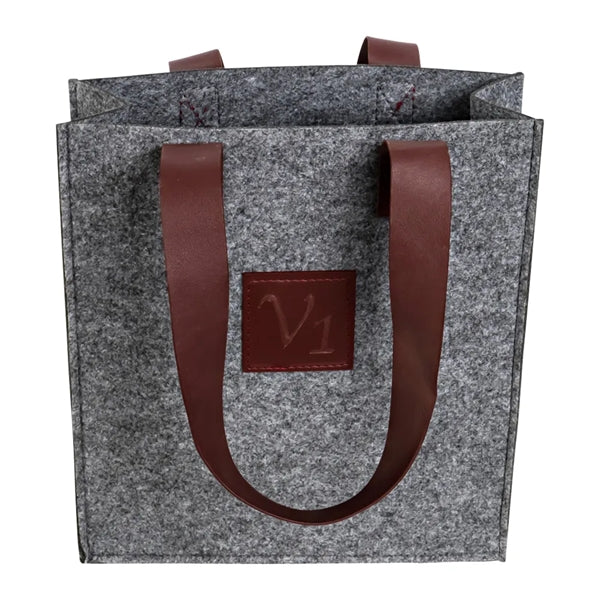 3-Bottle Felt Wine Tote