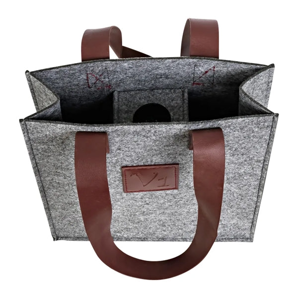3-Bottle Felt Wine Tote