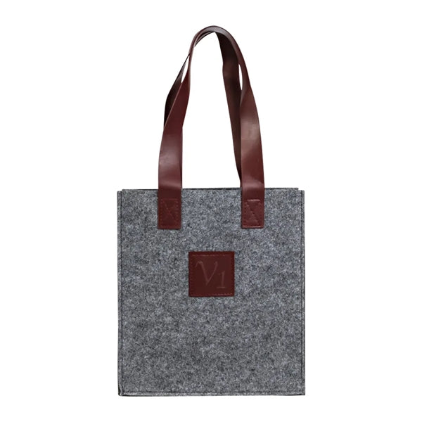 3-Bottle Felt Wine Tote