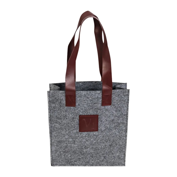 3-Bottle Felt Wine Tote