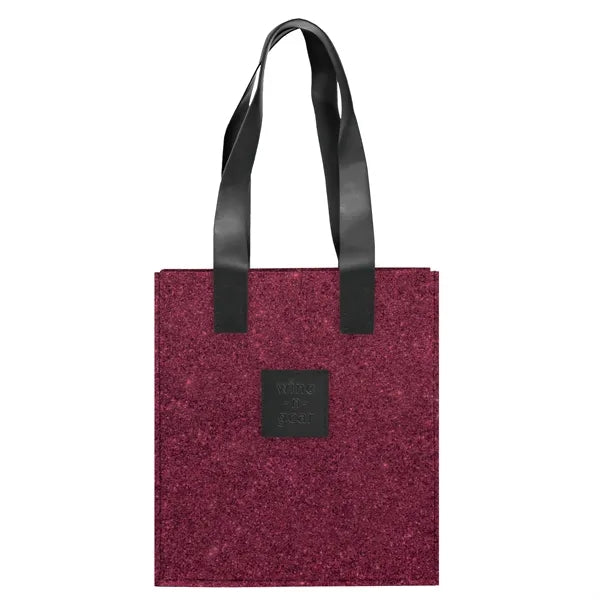 3-Bottle Felt Wine Tote