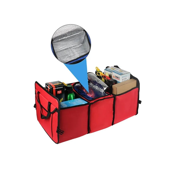 Foldable storage box of car trunk