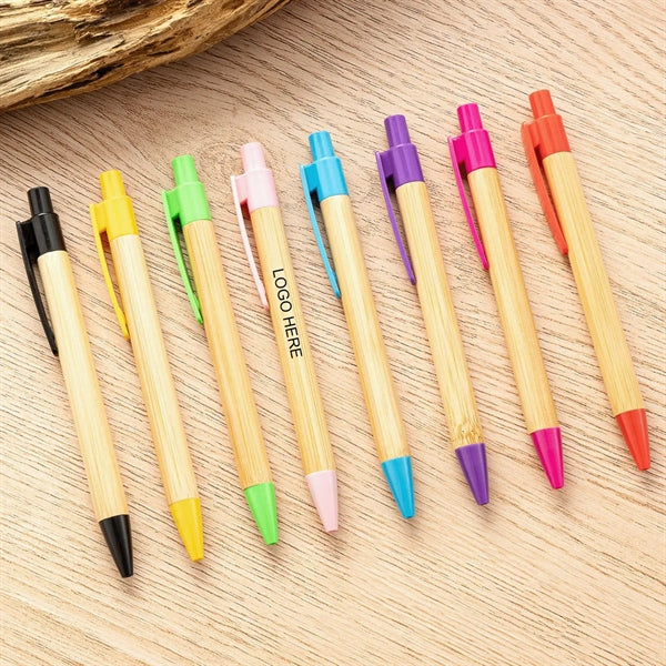 Eco-friendly Bamboo Click-action Pen