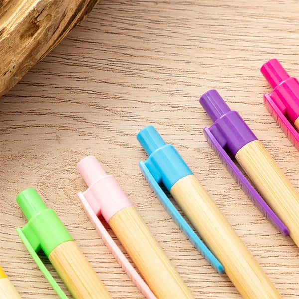Eco-friendly Bamboo Click-action Pen