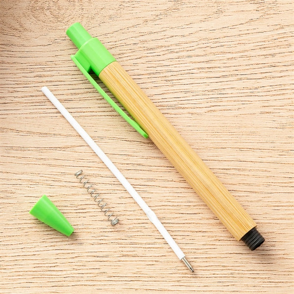Eco-friendly Bamboo Click-action Pen