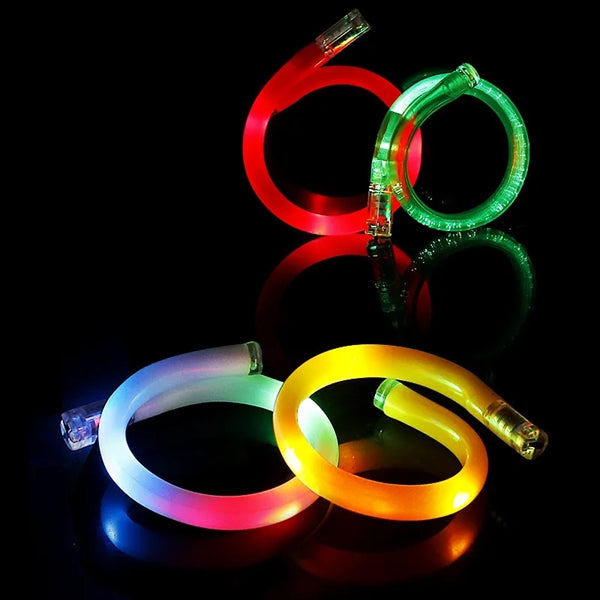 Flashing LED Spiral Tube Bracelet