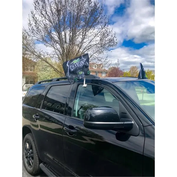 12"x18" Car Flag With Frame For Premium Window Vehicle