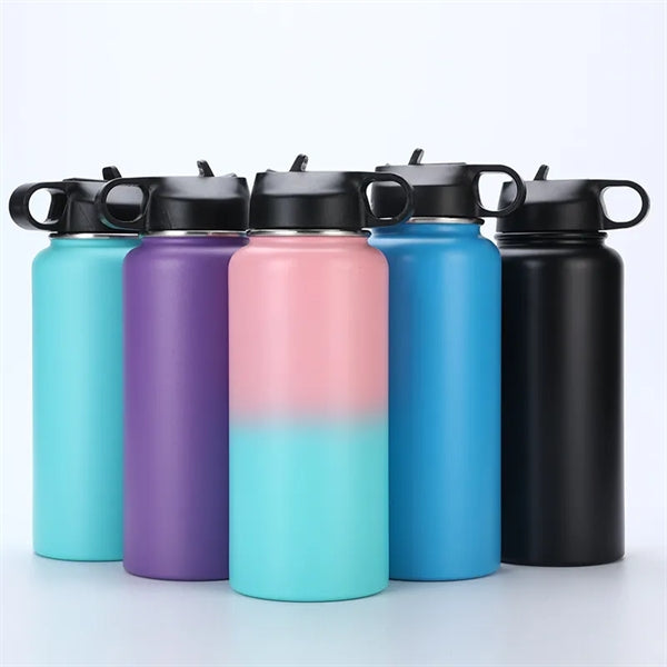 32oz. Insulated Water Bottle With Straw