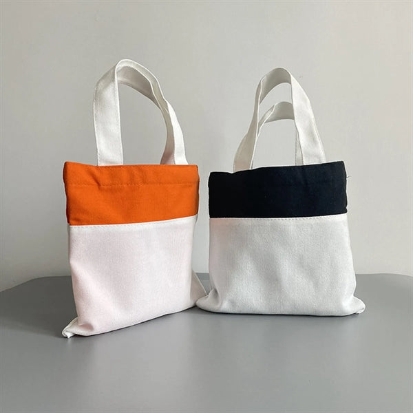 Two Color Canvas Candy Tote Bag