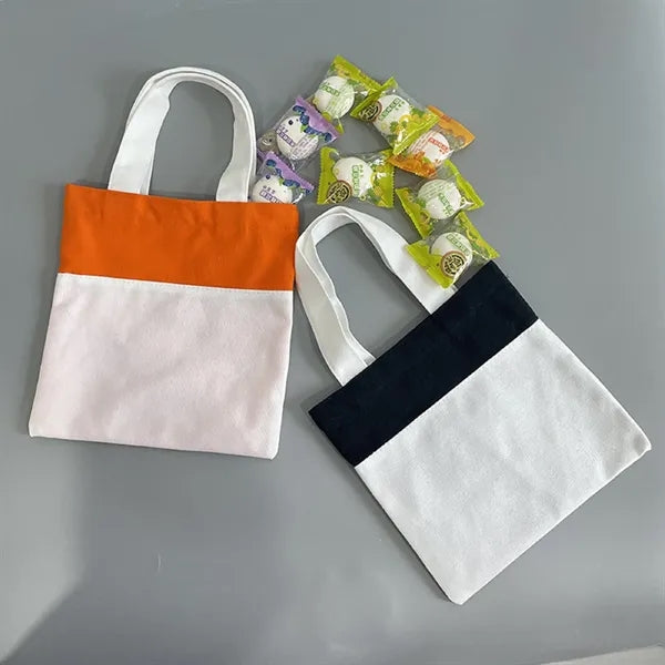 Two Color Canvas Candy Tote Bag