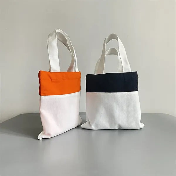 Two Color Canvas Candy Tote Bag